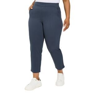 Torrid Studio Pant Women 5X TALL Blue Luxe Ponte Pull On Relaxed Taper High Rise